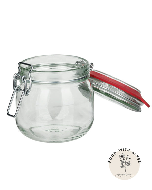 Beugelpot van glas, opbergen keuken 634 ml